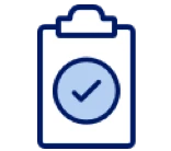 Clipboard with check mark icon
