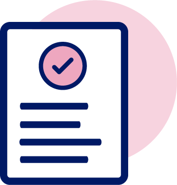 Letter with checkmark  icon