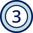 Number three icon