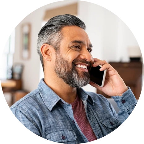Man talking on a phone