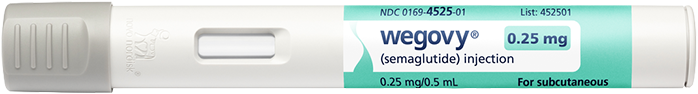 Wegovy® (semaglutide) injection .25 mg pen