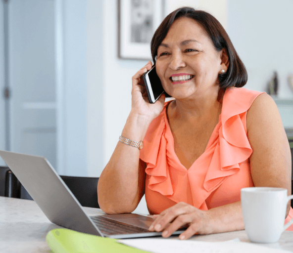 Woman on iPad
